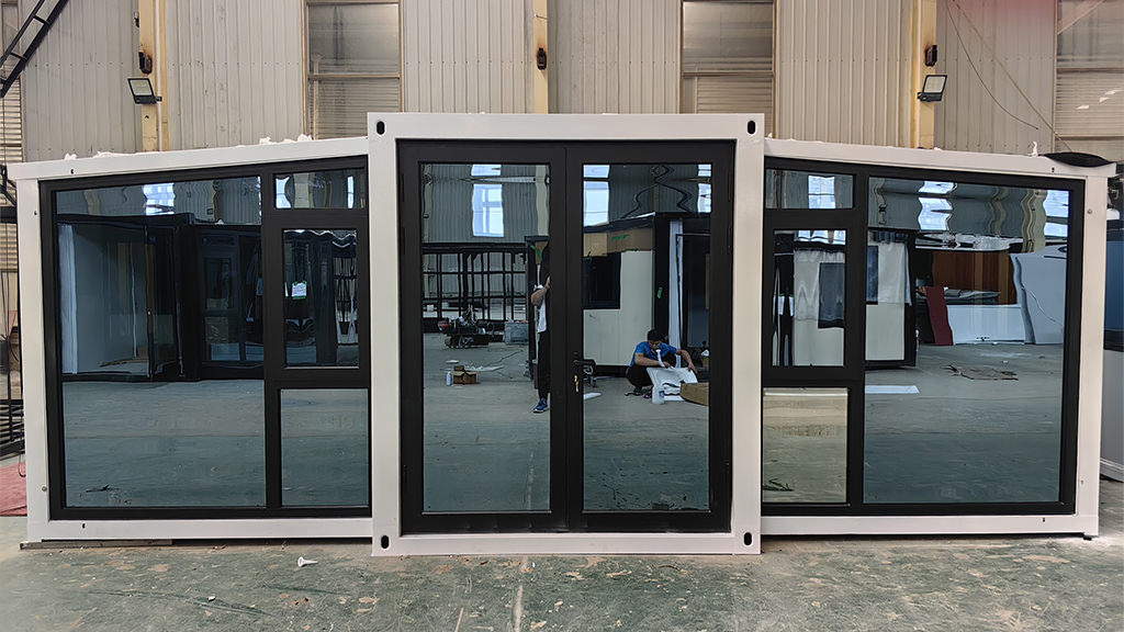White expandable container unit